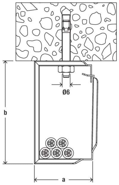 Bild von Kabelbefestigung (mehrere Kabel)-Sammelhalter SHA-Metall