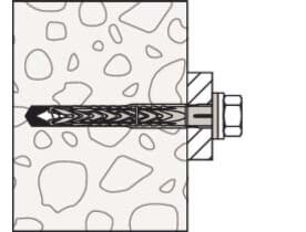 Bild von Langschaftdübel SXRL mit Sechskantschraube