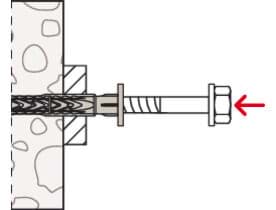 Bild von Langschaftdübel SXRL mit Sechskantschraube