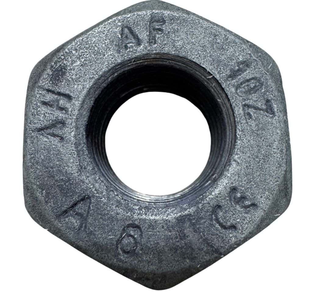 Bild für Kategorie Sechskantmutter DIN EN 14399-4, Stahl Güte 10, feuerverzinkt für HV-Garnituren