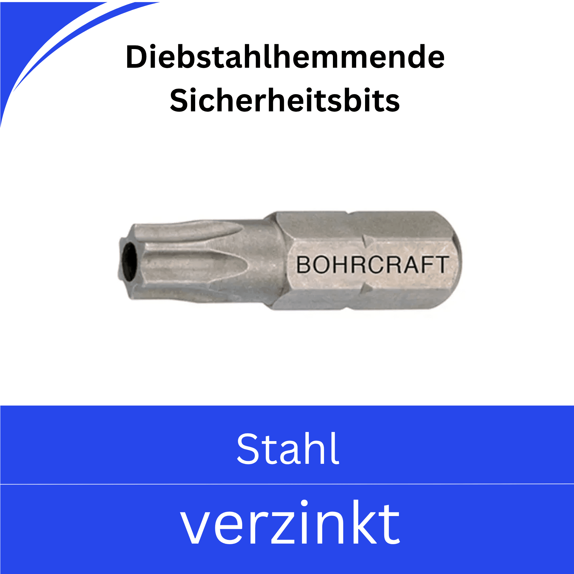Bild für Kategorie Diebstahlhemmende Schrauben - Sicherheitsbits