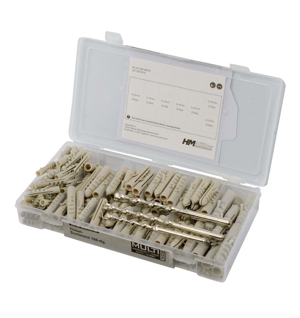 Bild von Duebel-Sortiment, 160tlg