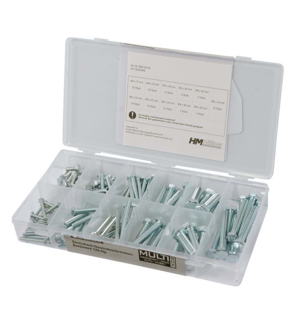 Bild von Sechsk.-Schrauben-Sort. 125tlg