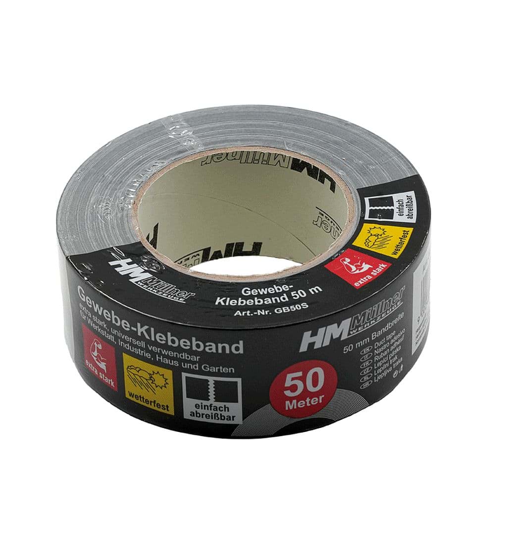 Bild von Gewebeband (schwarz) 50 mm x 50 m