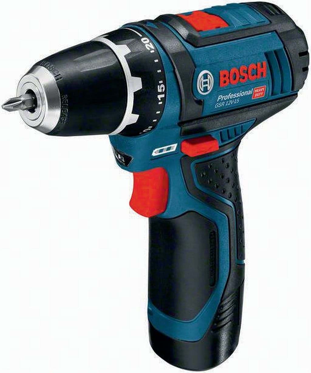 Bild von Akku-Bohrschrauber -12Volt Bosch-Professional- inkl. 2 Akkus + Ladegerät in einer Tasche (060186810F)