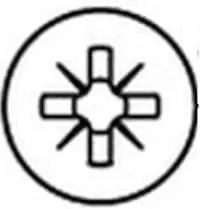 Kreuzschlitz PZ Schraubenantrieb – Pozidriv-Antrieb