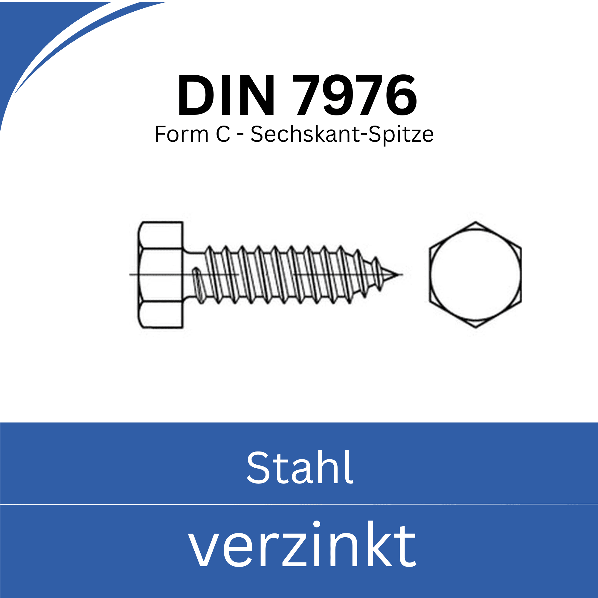 Bild für Kategorie ➤ Kategorie: DIN 7976 Stahl (C) verzinkt