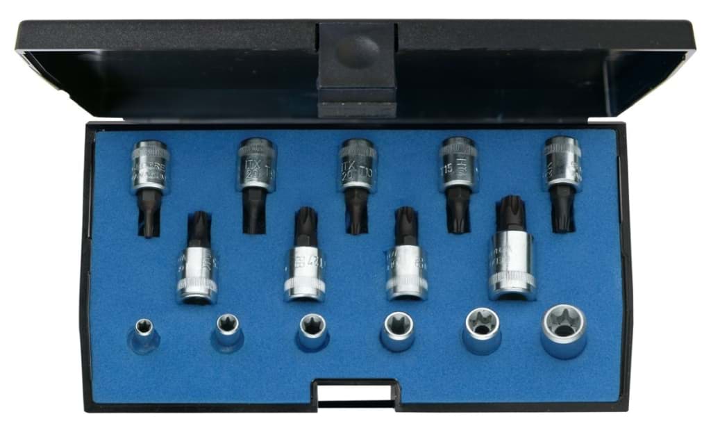 Bild für Kategorie Gedore - Schraubendreher-Satz 1/4'' 15-tlg TORX - Ratschenkasten - Nusskasten (VPE=1 Stück)