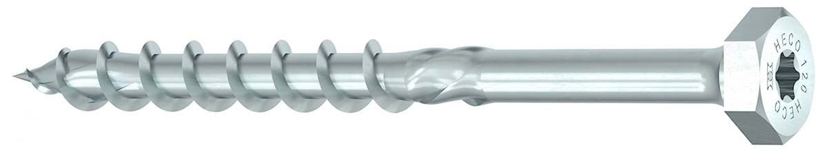 Bild von HECO-TOPIX-plus - 10,0x120 - (SW-13/T-40) Kombisechskantkopf - Stahl vz blau -Teilgewinde (VE 50)