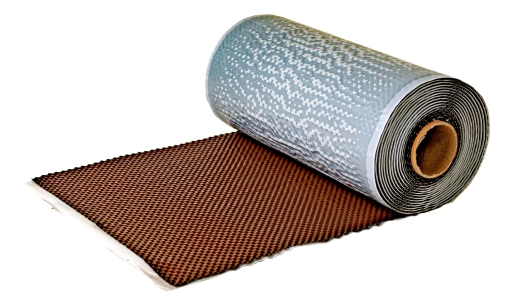 Bild von BWK ECOWAFLEX ALU 300 braun strukturiert 4x5m/Ka./ WAND- UND KAMINANSCHLÜSSE